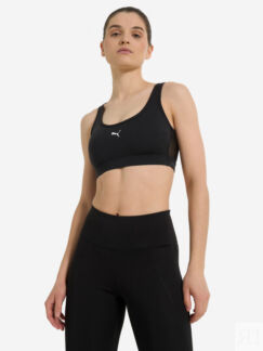 Спортивный топ бра PUMA 4 Keeps Cloudspun, Черный