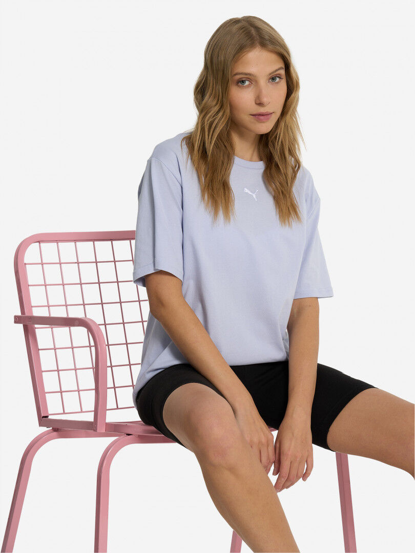 Футболка женская PUMA Essentials+ Relaxed, Голубой 684971P0P-47 фото 1