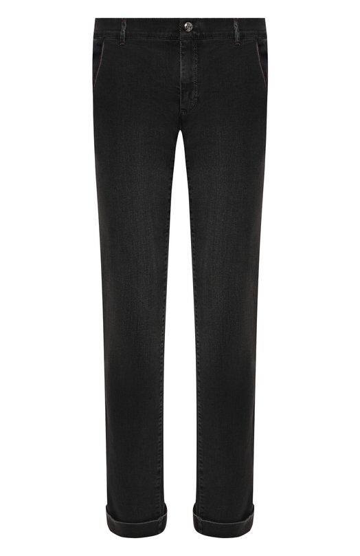 Джинсы с отделкой из кожи аллигатора Zilli MCW-00080-DBLC1/S001/AMIS фото 1
