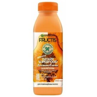 Шампунь для поврежденных волос Восстановление Fructis Папайя Seperfood, 350
