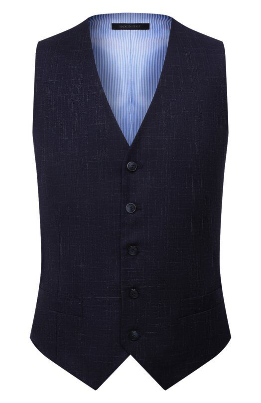 Жилет из шерсти и шелка Giorgio Armani 8WGGK008/T01JD фото 1