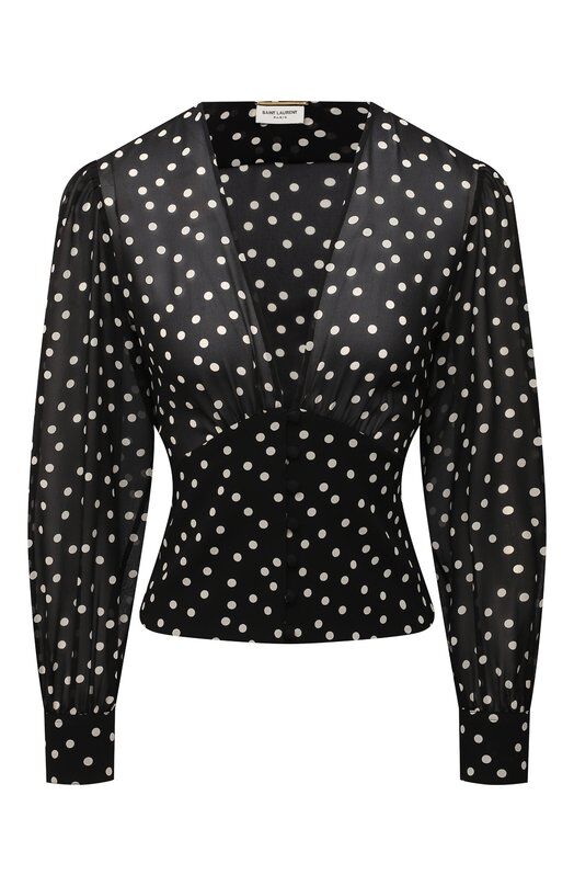 Шелковая блузка Saint Laurent фото 1