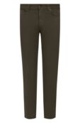 Брюки из хлопка и льна Zegna UZI37/GAN фото 1