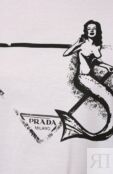 Хлопковая футболка Prada 3558A-10M1-F0009-211 фото 5