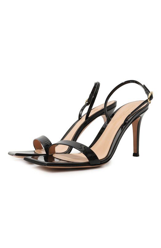 Кожаные босоножки Ribbon Stiletto 85 Gianvito Rossi G32201.85RIC.VERNER0 фото 1