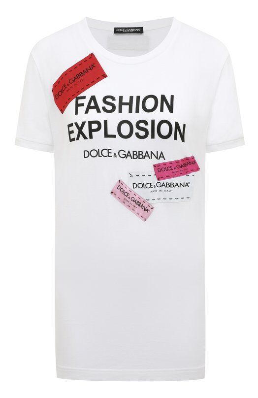 Хлопковая футболка Dolce & Gabbana F8K74Z/G7RYQ/0UTLET AW22-23 фото 1