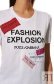 Хлопковая футболка Dolce & Gabbana F8K74Z/G7RYQ/0UTLET AW22-23 фото 5