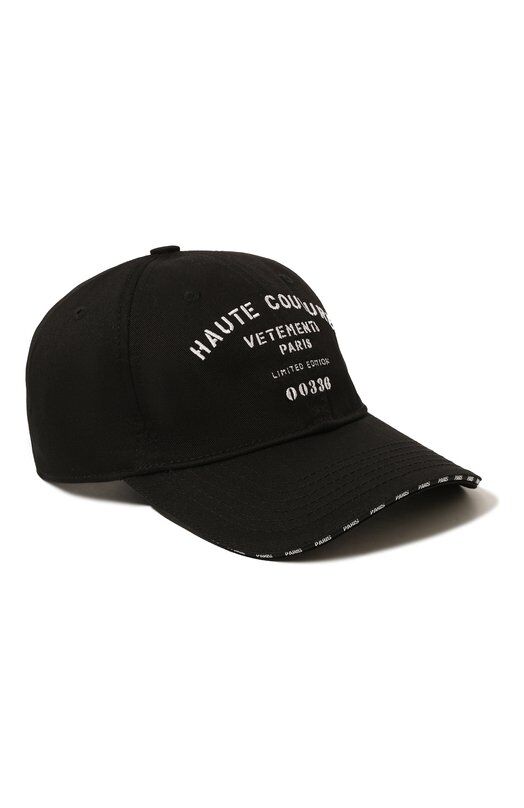 Хлопковая бейсболка VETEMENTS UA53CA100B 1052/W фото 1