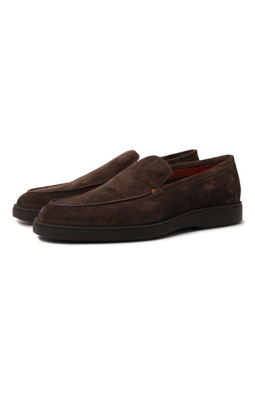 Замшевые лоферы Detroit Santoni MGDG17824SM0KSVUT50 фото 1
