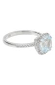 Кольцо с голубым топазом Secrets jewelry КГТКС0111 фото 1