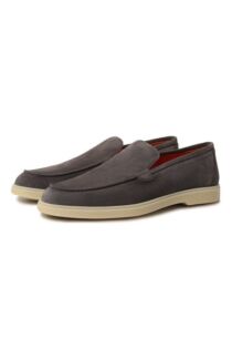 Замшевые лоферы Yalta Santoni
