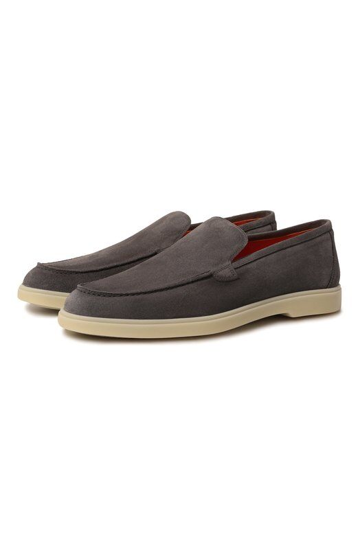 Замшевые лоферы Yalta Santoni MGYG15996TICBSVUG62 фото 1