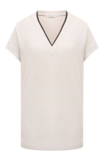 Хлопковая футболка Brunello Cucinelli