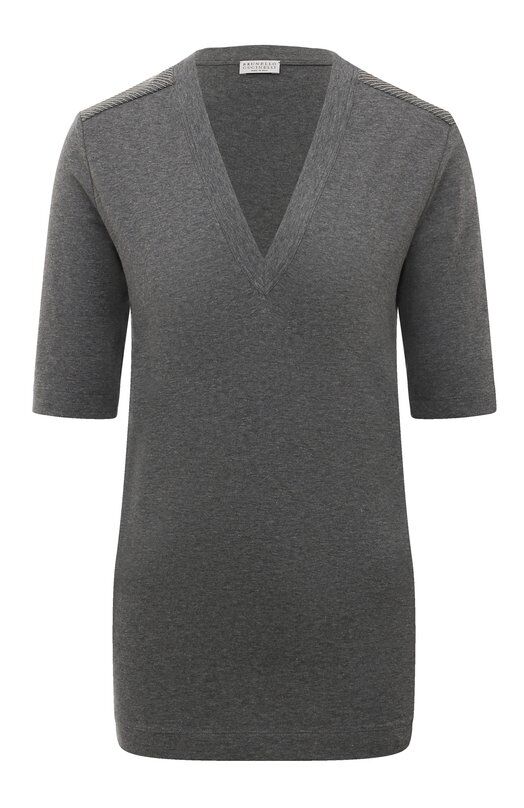 Хлопковая футболка Brunello Cucinelli M0T18B1026 фото 1