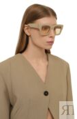 Солнцезащитные очки Jacquemus LES LUNETTES BACI BEIGE фото 2