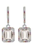 Радужные серьги с хрусталем Secrets jewelry РСХБС00317 фото 1