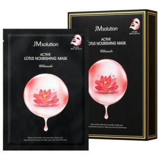 JMsolution Питательная тканевая маска с экстрактом лотоса JMsolution Active