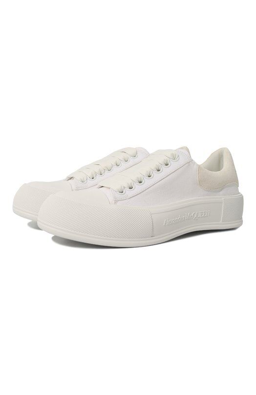 Комбинированные кеды Deck Plimsoll Alexander McQueen 697120/W4MV7 фото 1