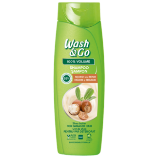 Wash & Go шампунь с маслом ши для поврежденных волос, 360 мл Wash & Go