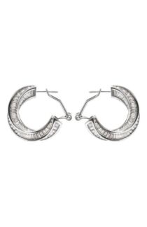 Серьги-кольца с фианитами Crush Caviar jewellery
