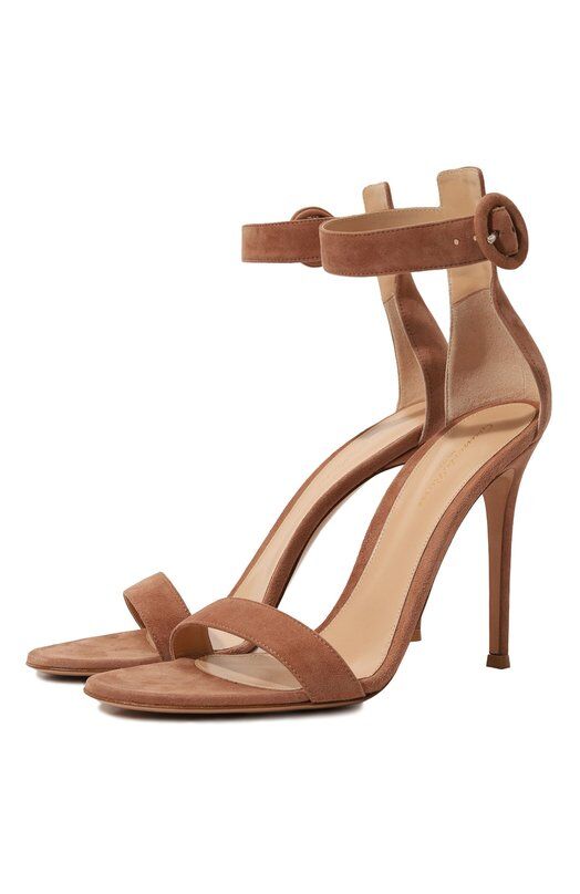 Замшевые босоножки Portofino 105 Gianvito Rossi G61096.15RIC.CAMPRAL фото 1