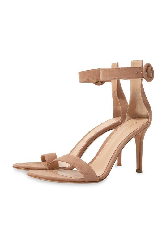 Замшевые босоножки Portofino 85 Gianvito Rossi G60953.85RIC.CAMPRAL фото 1