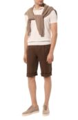 Льняные шорты Kiton UPN02H08400 фото 2