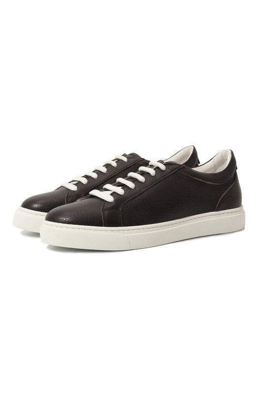 Кожаные кеды Kiton DSSB0XN00126 фото 1