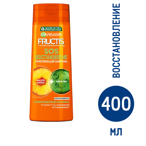 Шампунь Garnier Fructis SOS восстановление, 400мл GARNIER фото 1
