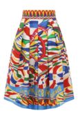 Хлопковая юбка Dolce & Gabbana F4CLQT/FI5HN фото 1