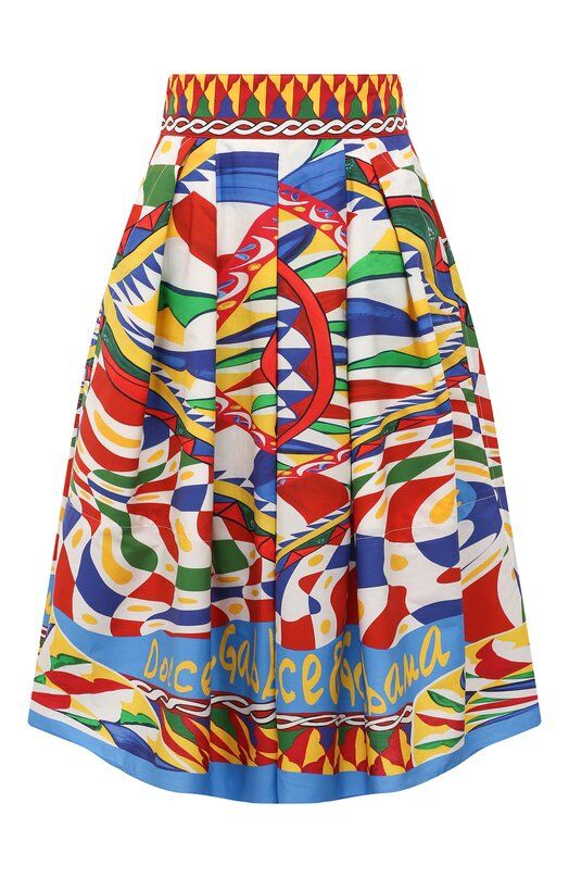 Хлопковая юбка Dolce & Gabbana F4CLQT/FI5HN фото 1
