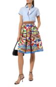 Хлопковая юбка Dolce & Gabbana F4CLQT/FI5HN фото 2