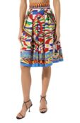 Хлопковая юбка Dolce & Gabbana F4CLQT/FI5HN фото 3