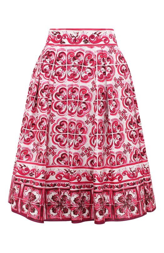 Хлопковая юбка Dolce & Gabbana F4CLQT/HH5D5 фото 1