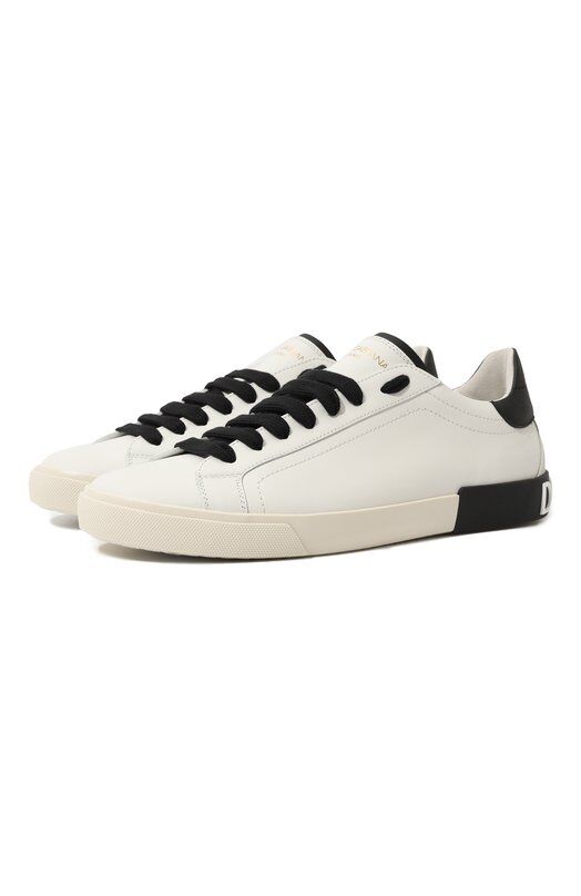 Кожаные кеды Portofino Dolce & Gabbana CS2203/AM779 фото 1