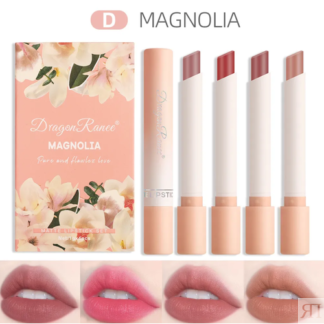Набор мини матовых помад для губ 4 шт. DRAGON RANEE. Оттенок MAGNOLIA Drago