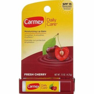 Carmex, Daily Care, увлажняющий бальзам для губ, вишня, SPF 15 Carmex
