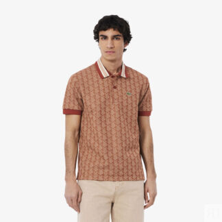 Мужское поло Lacoste Classic Fit с монограммой