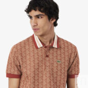 Мужское поло Lacoste Classic Fit с монограммой фото 3