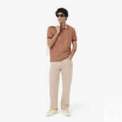 Мужское поло Lacoste Classic Fit с монограммой фото 4