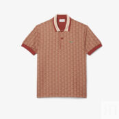Мужское поло Lacoste Classic Fit с монограммой фото 5
