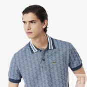 Мужское поло Lacoste Classic Fit с монограммой фото 3