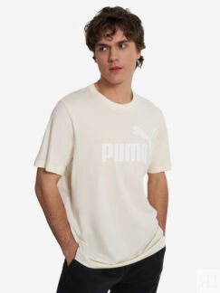 Футболка мужская PUMA Essentials No. 1 Logo, Бежевый