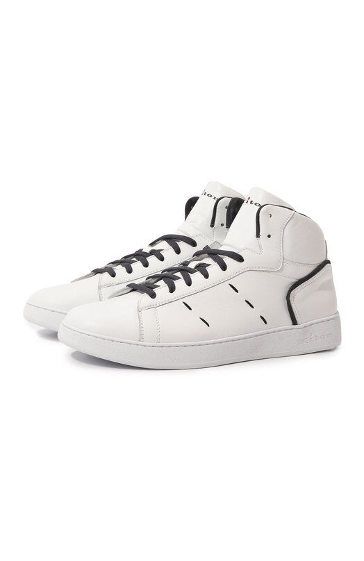 Кожаные кеды Kiton USS0004XC1005 фото 1