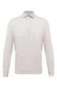 Поло из шелка и хлопка Brunello Cucinelli MTB373914 фото 1