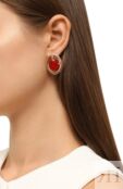 Серьги с сердоликом и хризолитами Moonka ai-bg-er-sr фото 2
