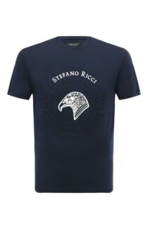 Хлопковая футболка Stefano Ricci