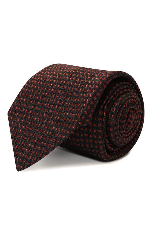 Галстук из шелка и шерсти Kiton UCRVKPC08H37 фото 1