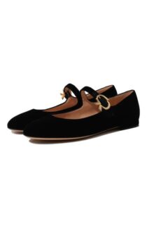 Текстильные балетки Mary Ribbon Gianvito Rossi