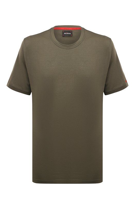 Хлопковая футболка Kiton UK1165W23 фото 1